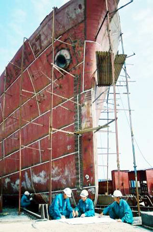 Ship-building and auto industries face various difficulties