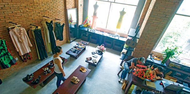 Tiny alley shops are full of bargains