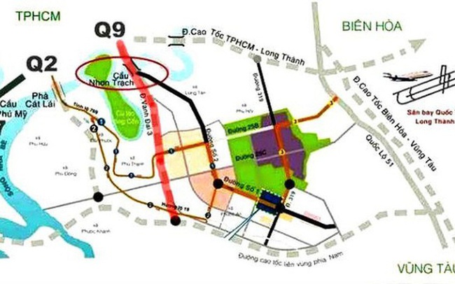 nearly 16km road nearly 7,000 billion dong prepared to invest in construction running in Nhon Trach?